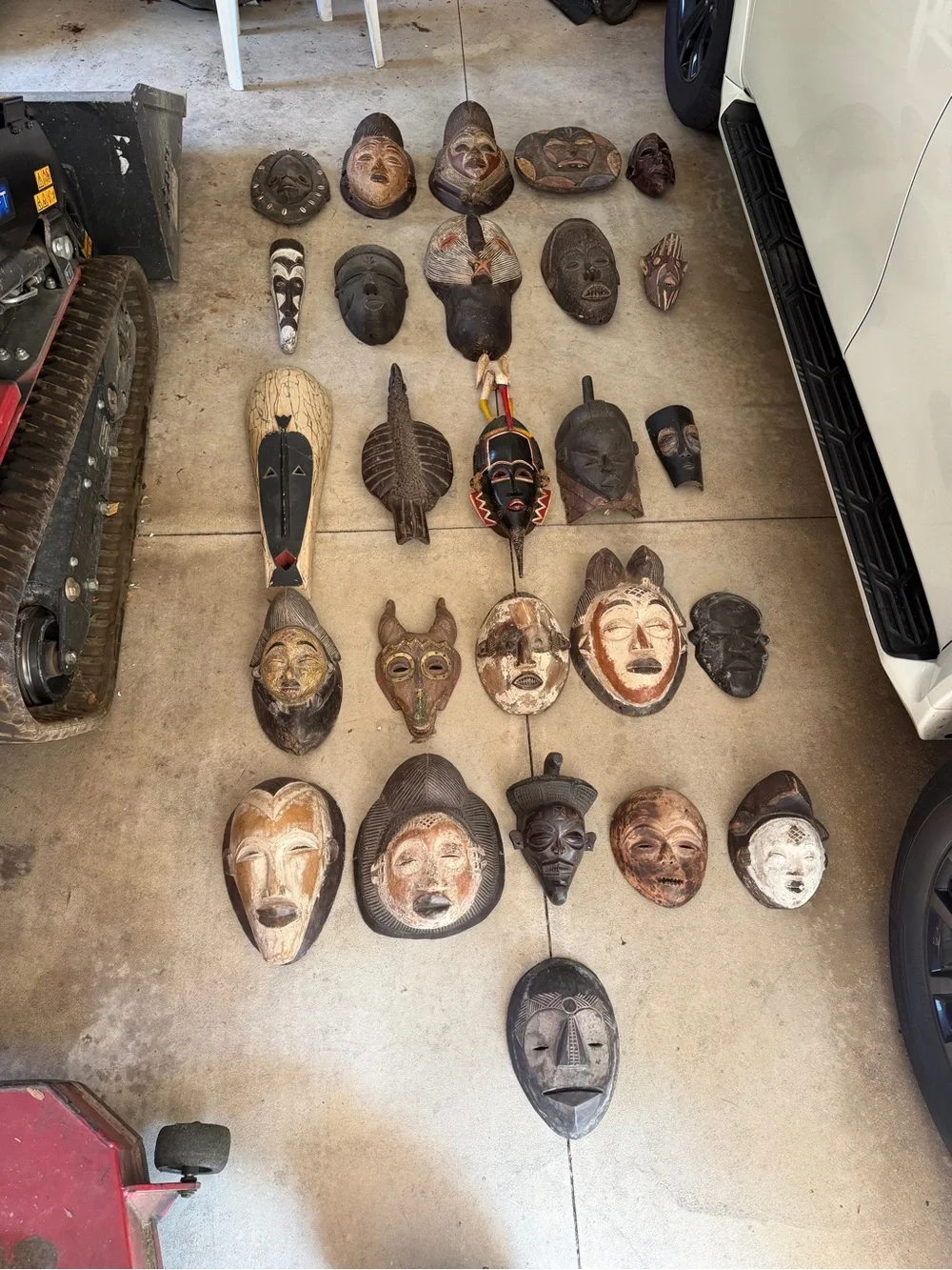 Vintage Handcrafted African Tribal Wall Masks